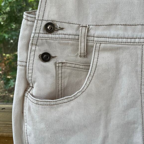 Express Women's Vintage Y2K Era Cream Shortalls Size M - Picture 4 of 7